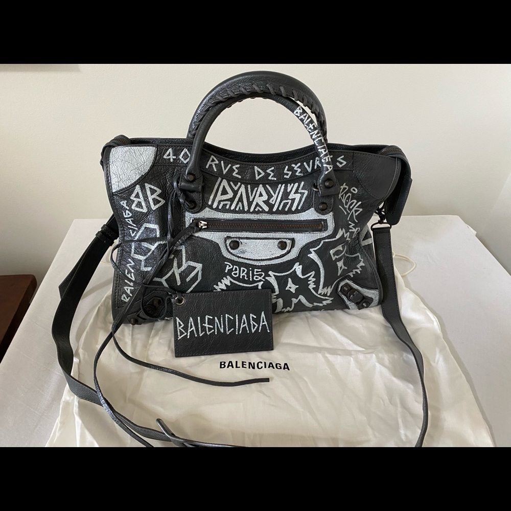 ❌SOLD❌ BALENCIAGA Classic City AJ Graffiti Bag - Picture 1 of 8